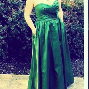 Alfred Angelo green strapless formal dress!